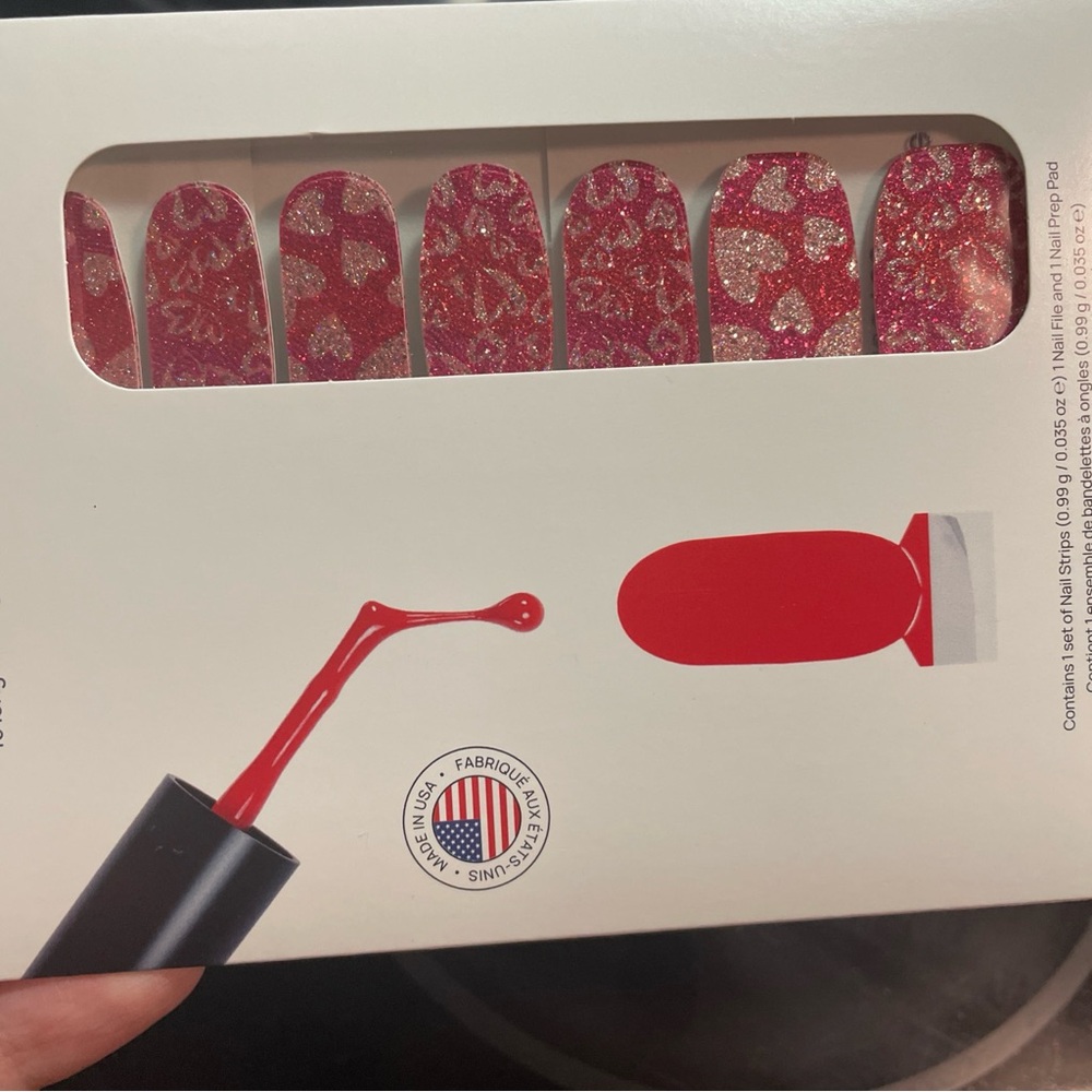 Color Street Sparkling Red Nail Wraps